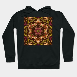 Dot Mandala Yellow Purple and Orange Hoodie